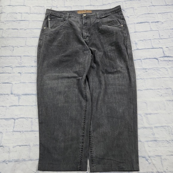 Southpole Jeans Premium MENS SIZE 44X28 Gray Y2K 90s VINTAGE Grunge Emo Baggy